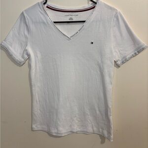 Tommy Hilfiger Women's White Short Sleeve Tee